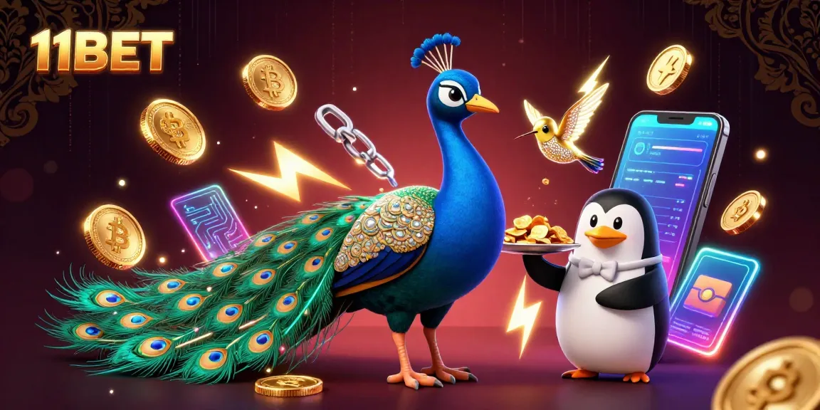 Engage with thrilling gaming experiences at 11BET featuring animated characters and vibrant casino elements.