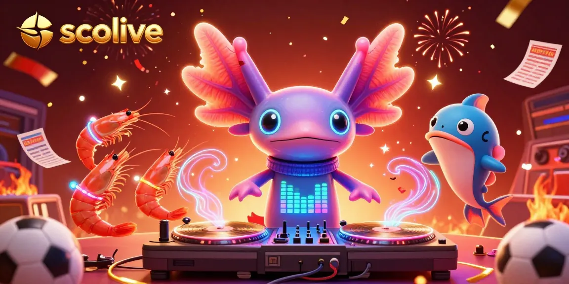 Socolive presents vibrant sports betting scene with axolotl DJ, creating excitement for live matches.