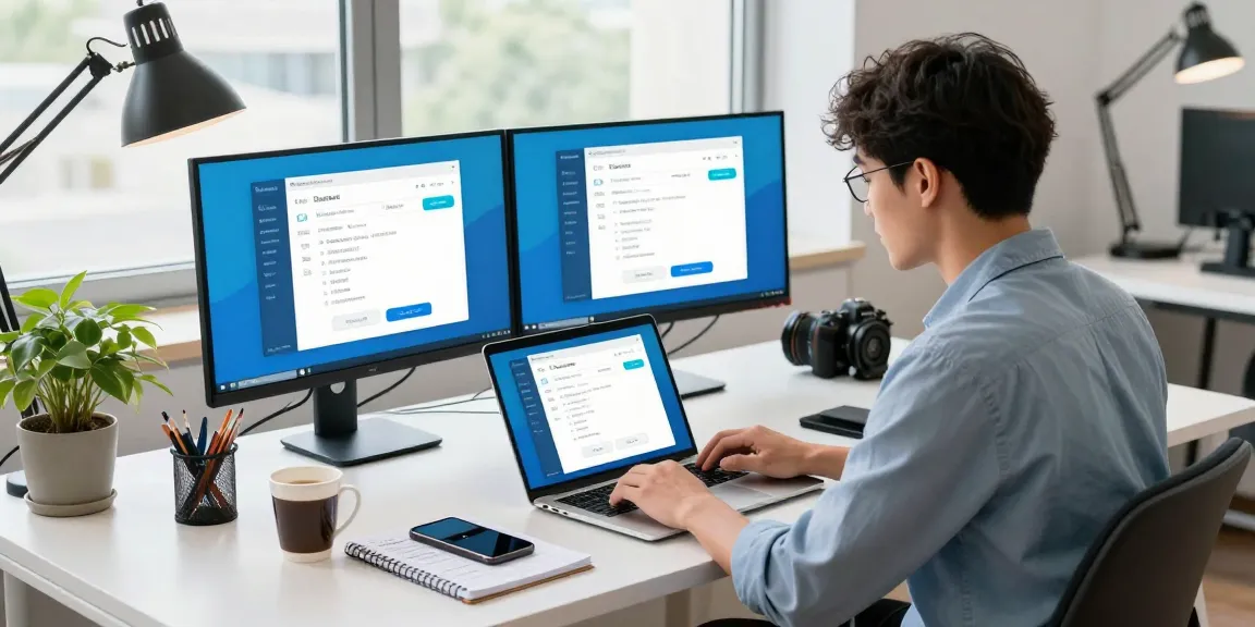Explore Telegram Download with a professional at a bright tech workspace.