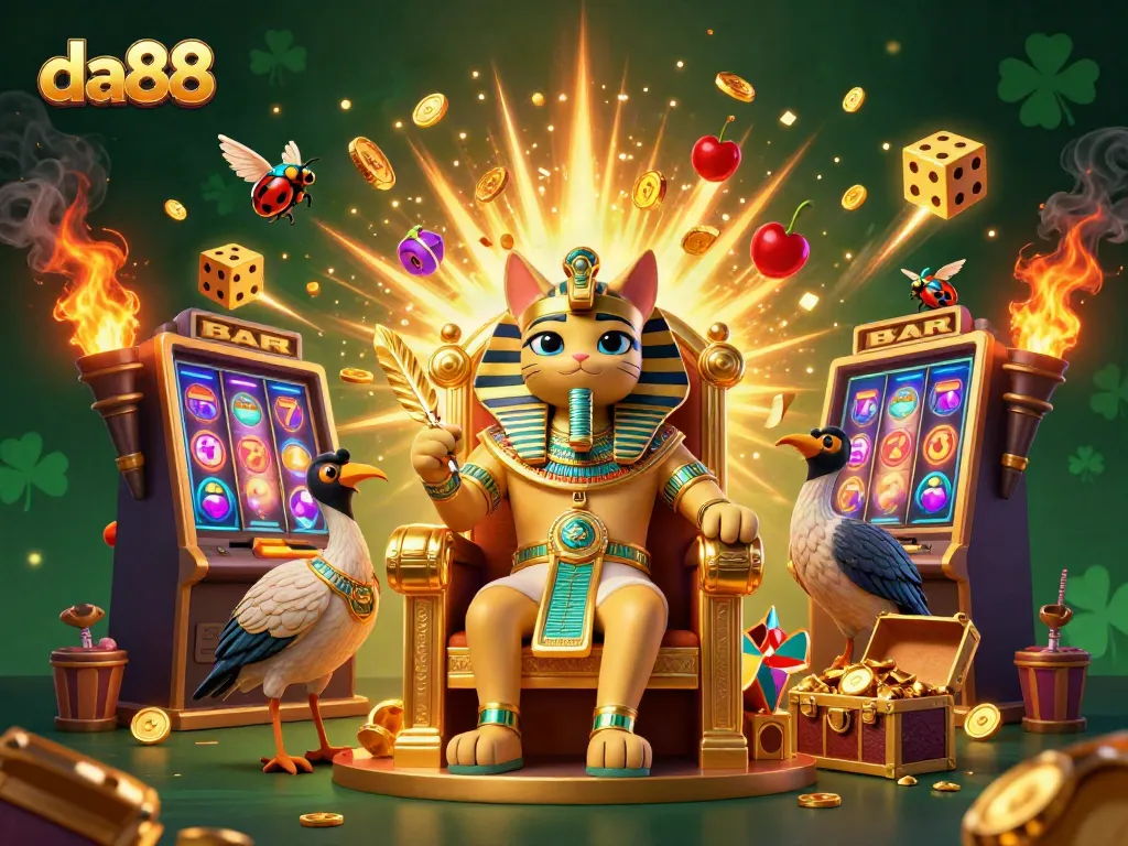 Experience thrilling jackpots at da88 with dynamic casino elements and colorful characters.
