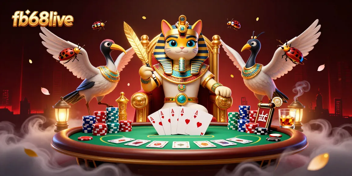 Experience thrilling poker action at fb68live with a vibrant Egyptian casino scene!
