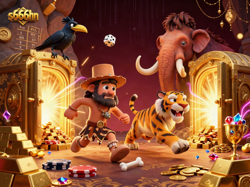Experience the thrill of s666hn with engaging prehistoric casino gameplay, cavemen, and treasure.