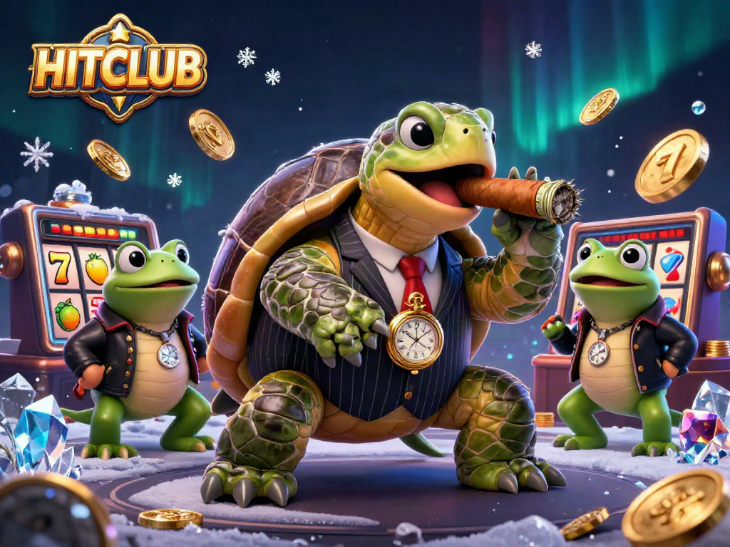 Join the action with HITCLUB as the massive mobster turtle and bullfrog enforcers bring slot games to life.