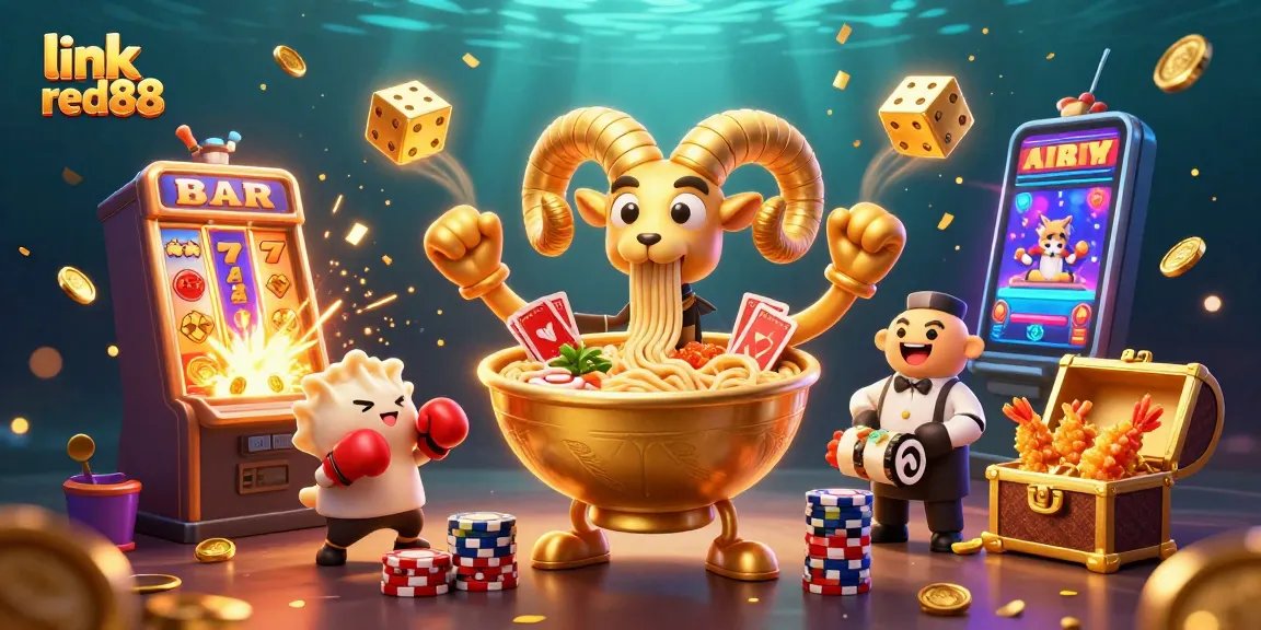 Experience the excitement of link red88 with vibrant characters and jackpot visuals in this dynamic casino scene.