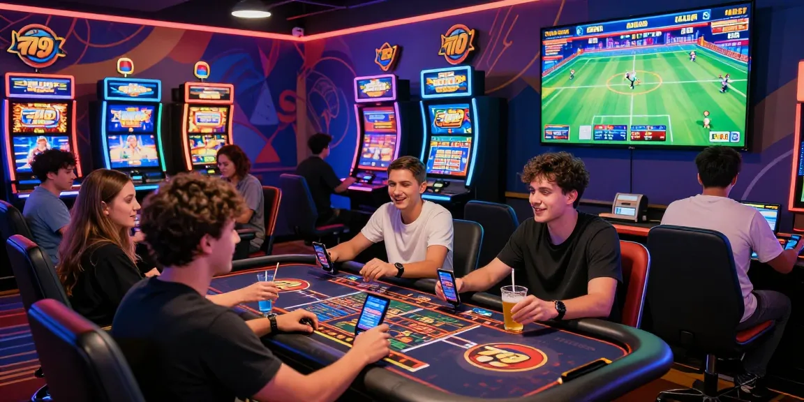 Engage in thrilling gaming action at https://79club.dev/ with dynamic casino environment showing players enjoying live games and sports betting.