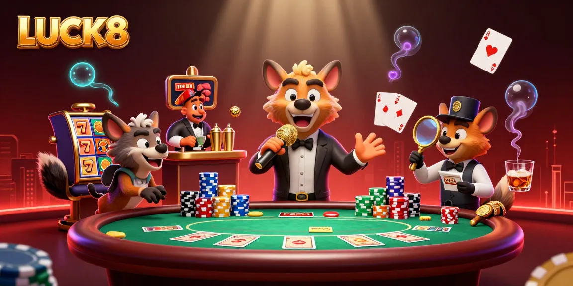 LUCK8 mang đến không khí giải trí tại sòng bạc với những chú hyena hài hước
