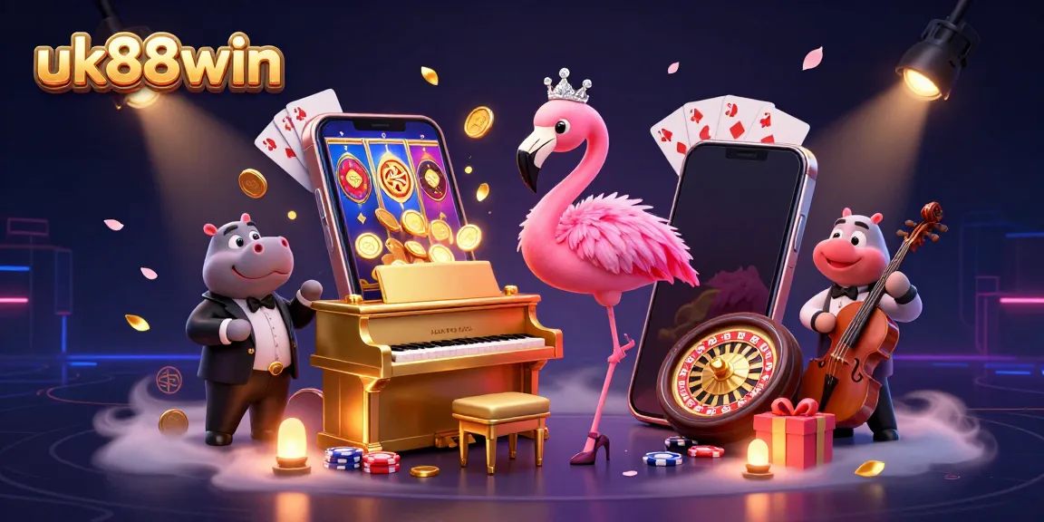 Experience winning thrills at uk88win with vibrant casino characters and exciting game elements.
