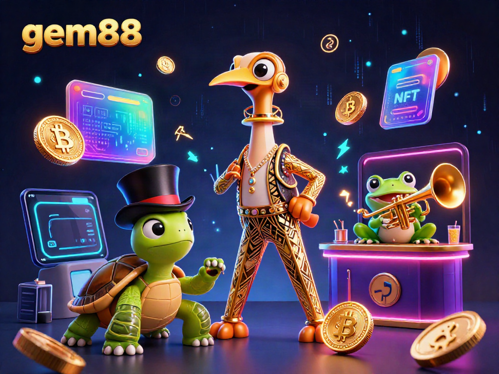 Experience thrilling casino excitement with gem88, featuring vibrant characters and dynamic game elements.