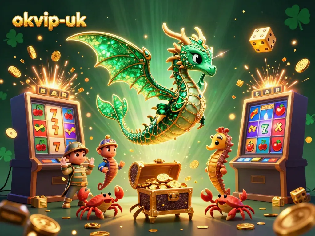 Experience thrilling slots action with okvip-uk's dynamic treasure-filled gaming scene.
