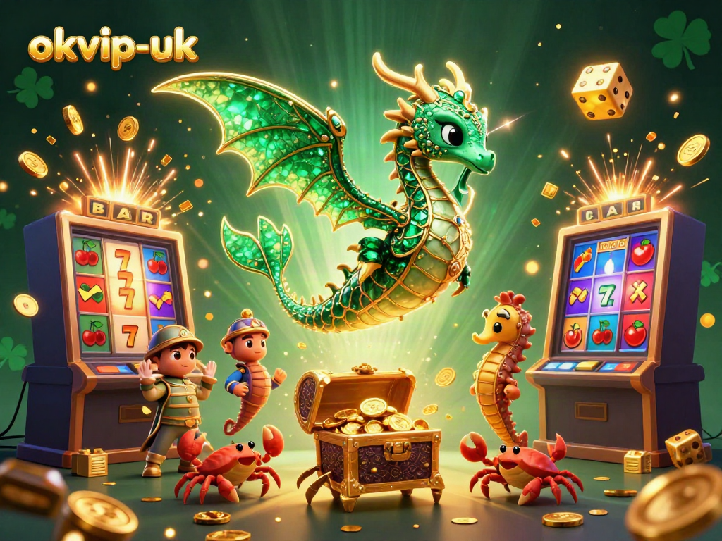 Experience thrilling slots action with okvip-uk's dynamic treasure-filled gaming scene.
