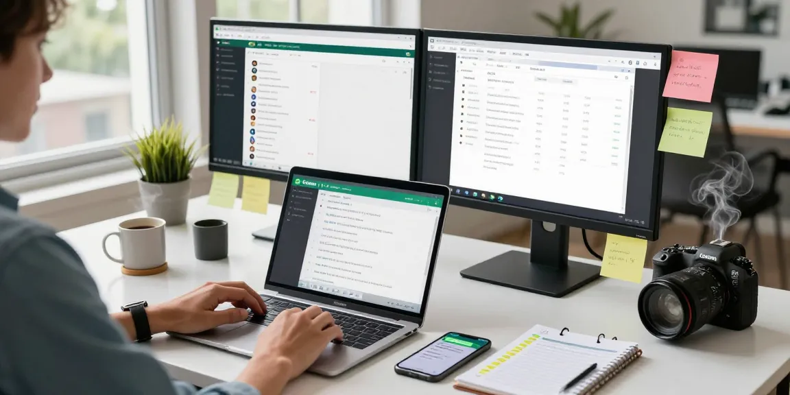 Using WhatsApp網頁版 in a modern workspace to enhance productivity and communication.