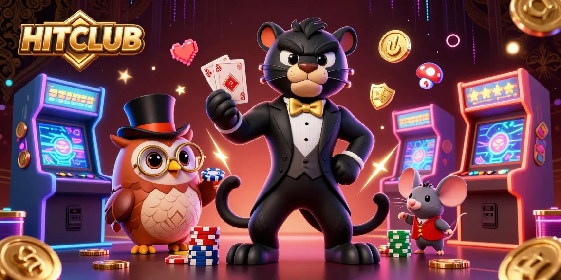 Win big with HITCLUB through engaging 3D casino games featuring vibrant characters and dynamic elements.