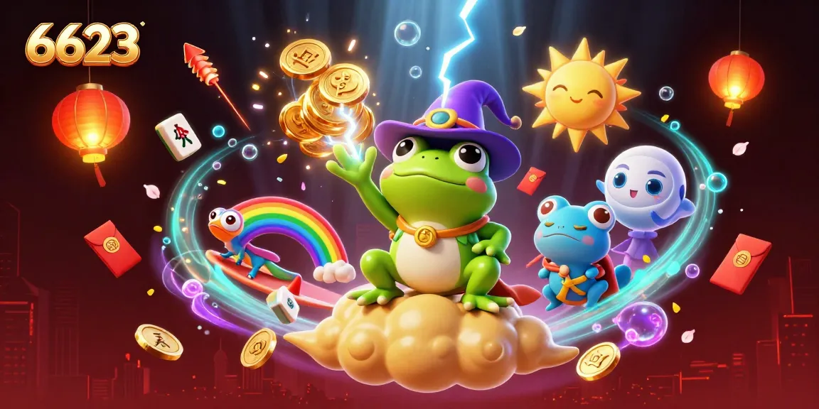 Engage in winning strategies at 6623 with a vibrant casino-themed illustration.