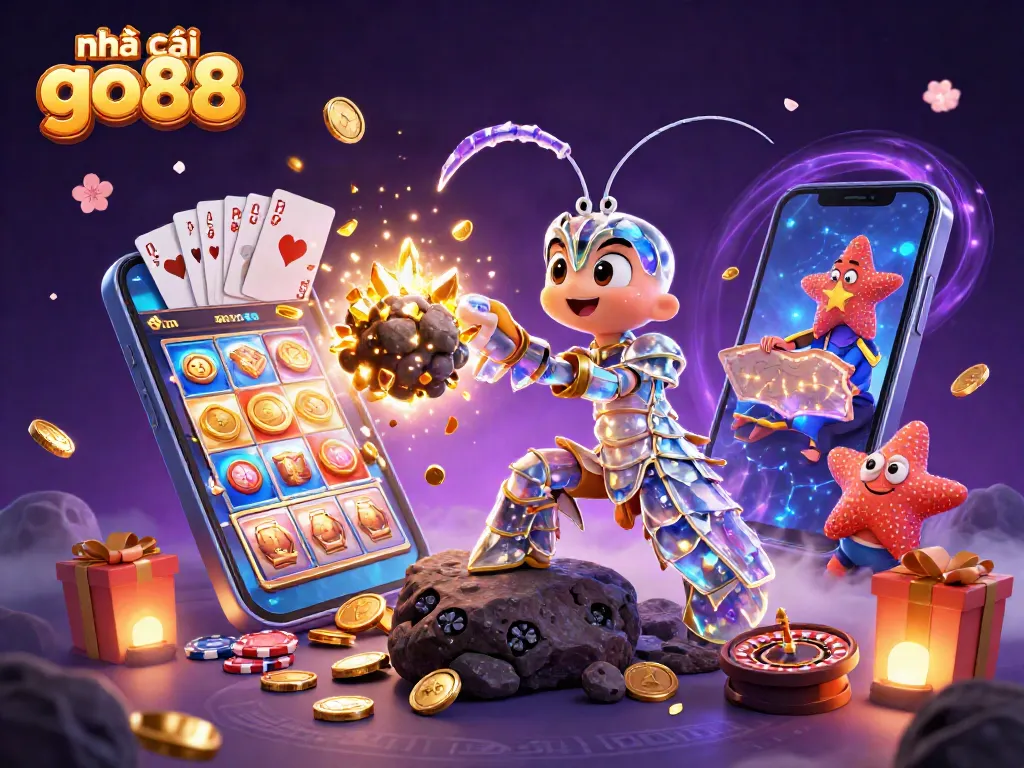 Engage with nhà cái go88's vibrant world of gaming, where colorful slot mechanics meet cosmic adventures.