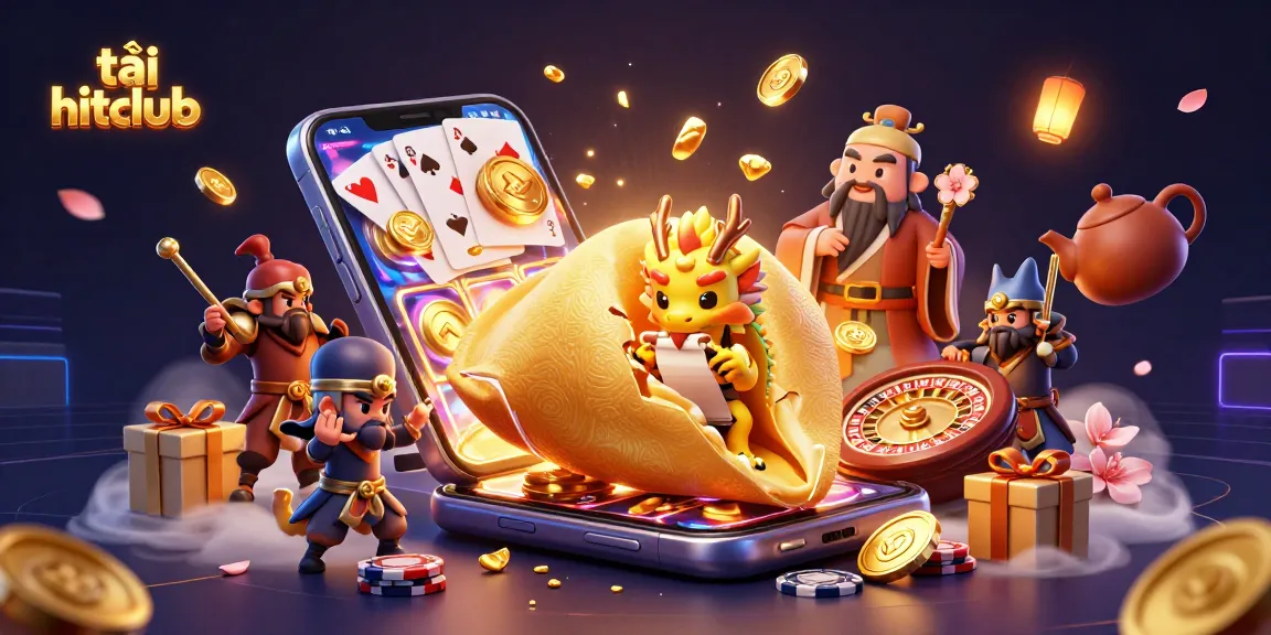 Experience thrilling gameplay with tải hitclub, where a golden fortune cookie and wise dragon reveal your winning fortune!