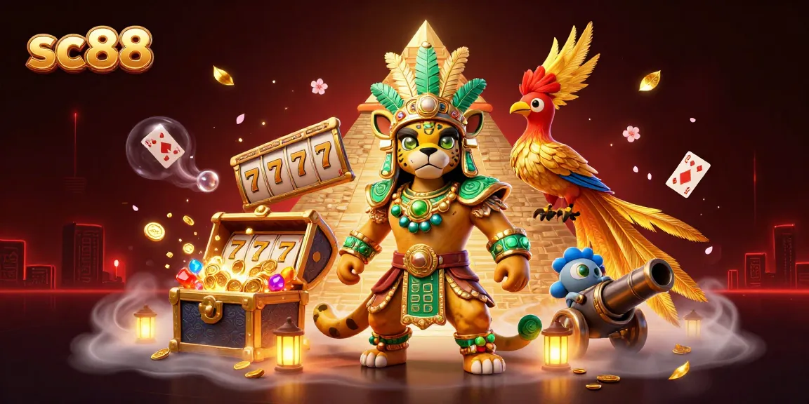 Experience thrilling gaming moments with sc88's immersive casino scenes and vibrant character art.