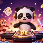 Win big with 9BET COM's vibrant casino action featuring DJ panda and monkey dance party.