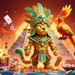 Experience Hitclub đăng ký with a vibrant casino illustration featuring a Mayan priest and colorful game elements.