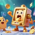 Experience the excitement of nhà cái rr88 with a dynamic illustration of a jackpot-winning slot machine in colorful casino action.