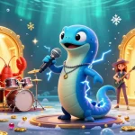 Experience the electric energy at jokaroom's underwater casino with vibrant characters and gems.