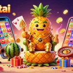 Experience thrilling gameplay at 789betai with our festive casino scene featuring vibrant characters and exciting games.