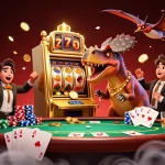 Lolajack casino fr showcases a dynamic 3D illustration with interactive elements, exciting gameplay, and jackpot wins.