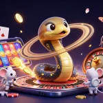 Place your bets with AO88 featuring an enchanting 3D scene of a cosmic casino world filled with excitement and fun.