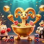 Experience the excitement of link red88 with vibrant characters and jackpot visuals in this dynamic casino scene.