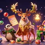 Hitclub players engage with colorful games and dynamic rewards in a vibrant casino scene.