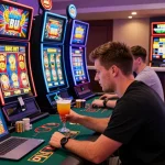 Experience the thrill at non UK licensed casinos with players enjoying vibrant games and engaging atmospheres.