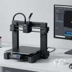 "Creality 3D printer in a modern workspace illustrating advanced software development and digital innovations."